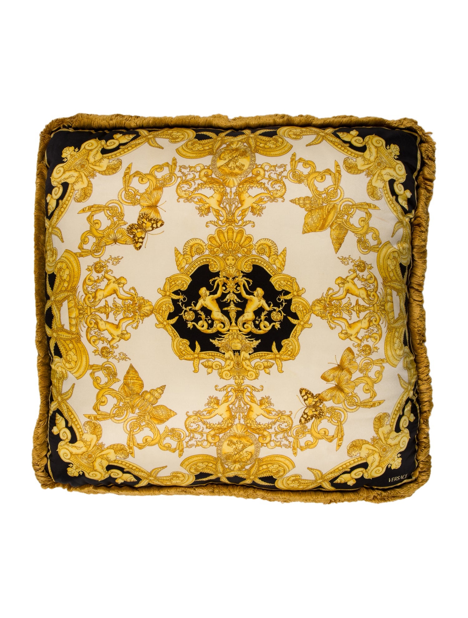 Versace Silk Throw Pillow