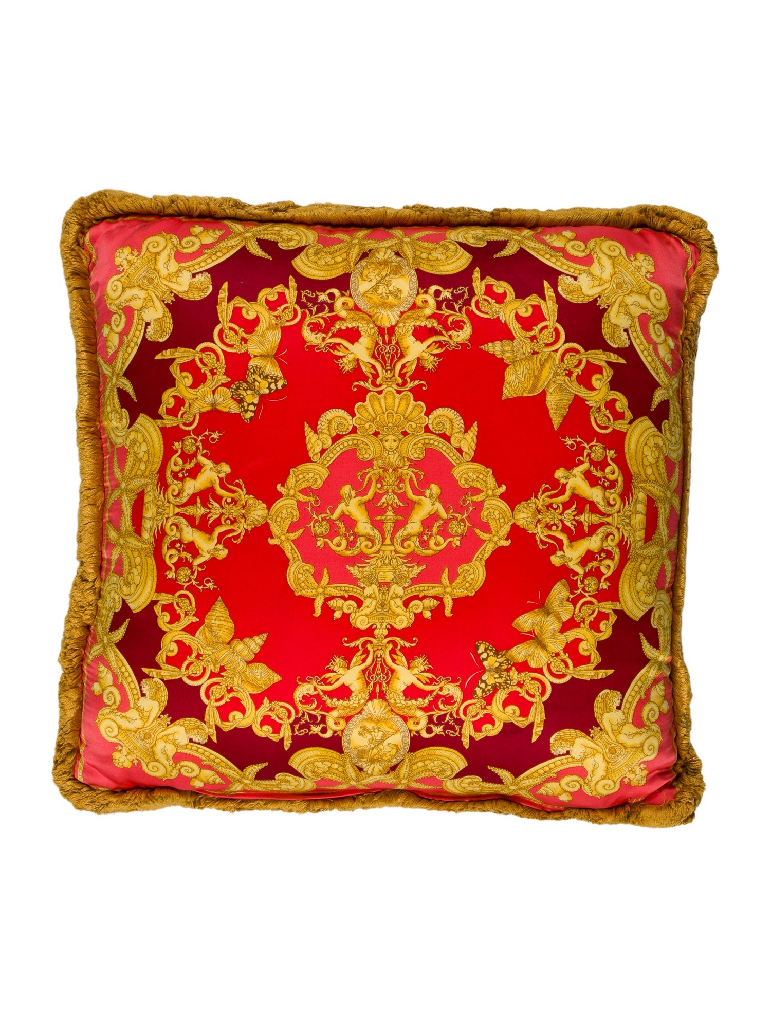 Versace Silk Throw Pillow