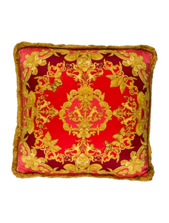 Versace Silk Throw Pillow