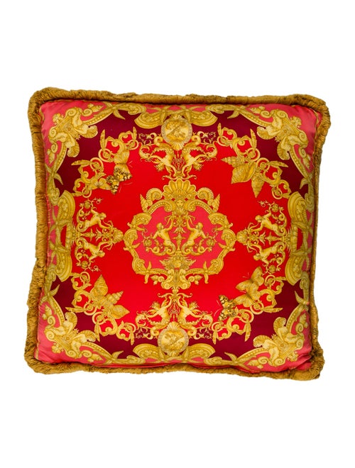 Versace Silk Throw Pillow