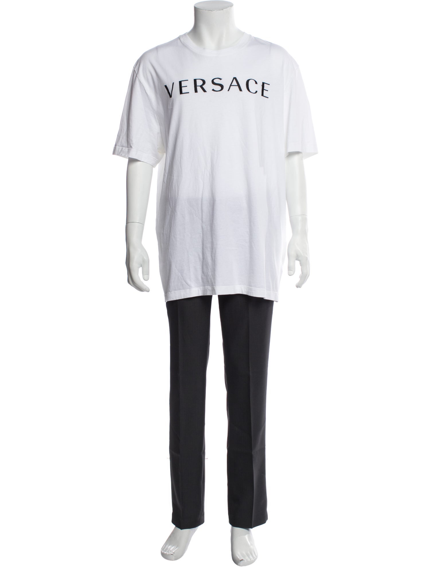 Versace Graphic Print Crew Neck T-Shirt