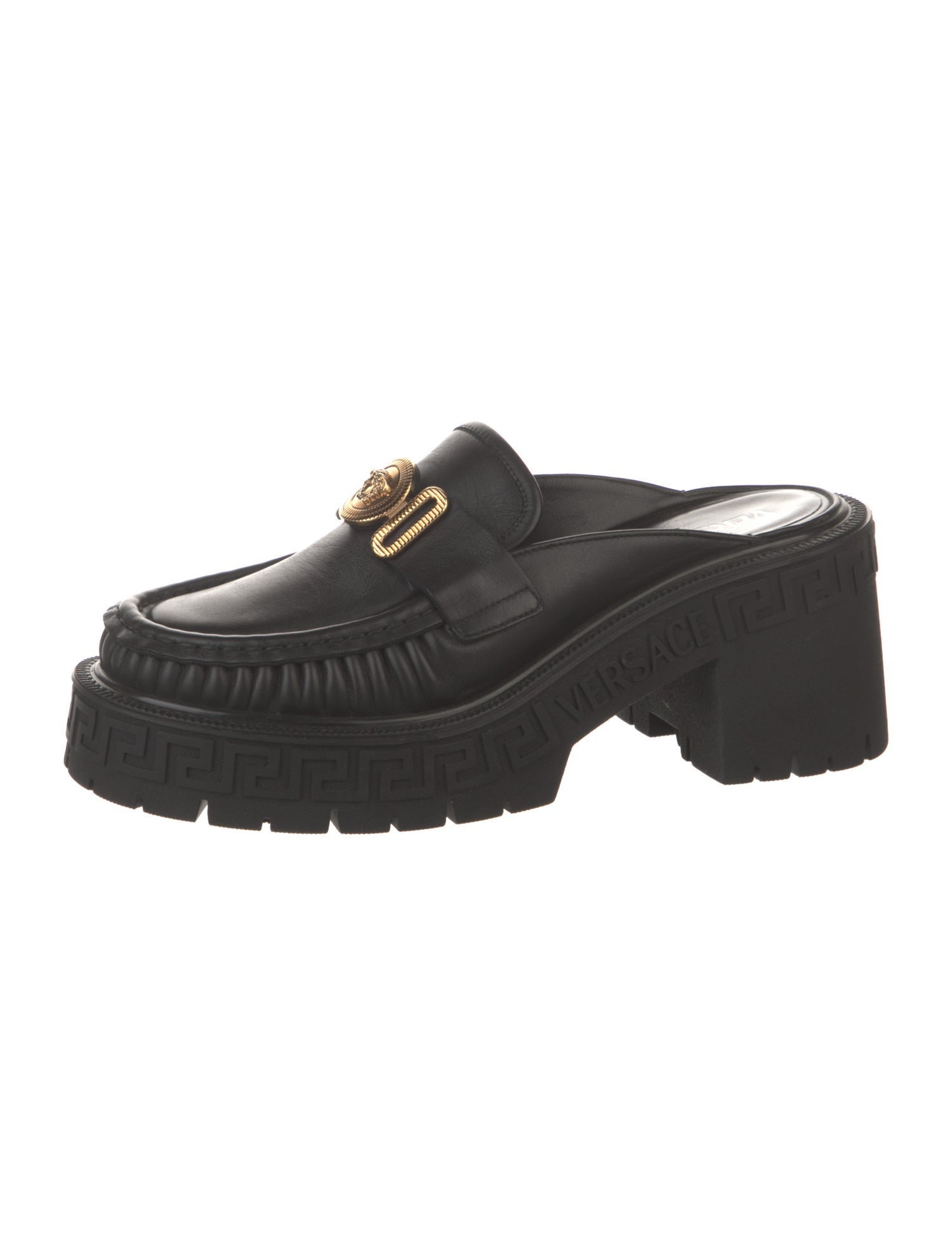 Versace Leather Loafers