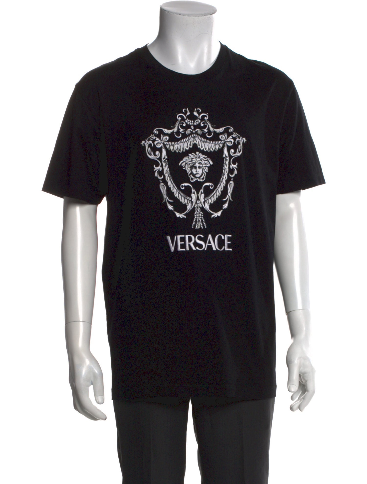 Versace Graphic Print Crew Neck T-Shirt
