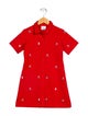 Burberry Girls' Short Sleeve Embroidered Dress