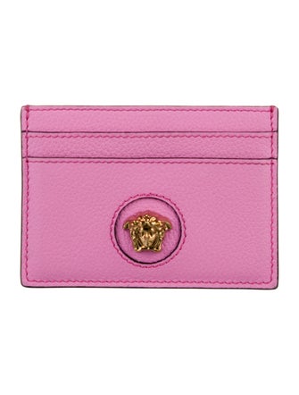 Versace Medusa Insignia Leather Card Holder