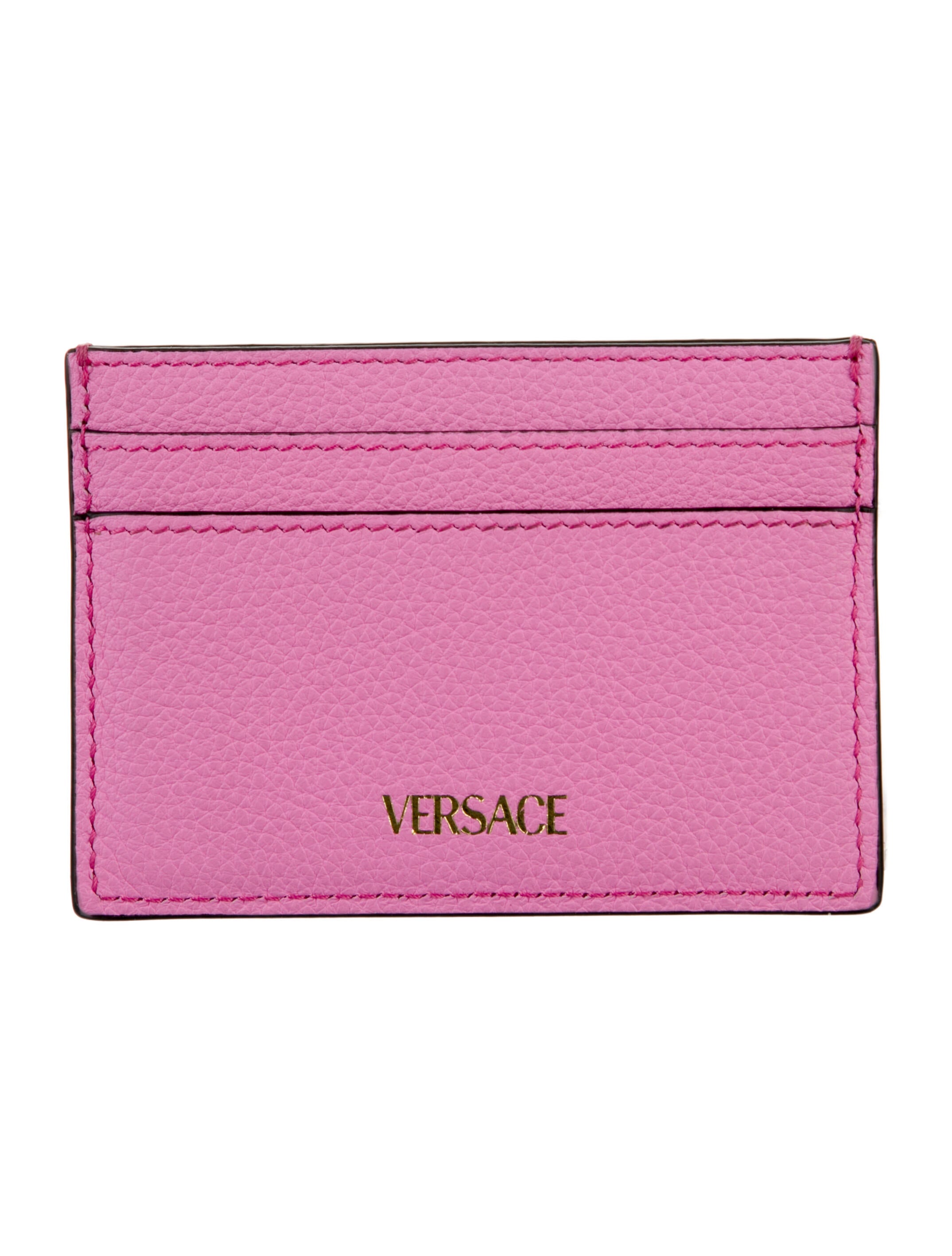 Versace Medusa Insignia Leather Card Holder