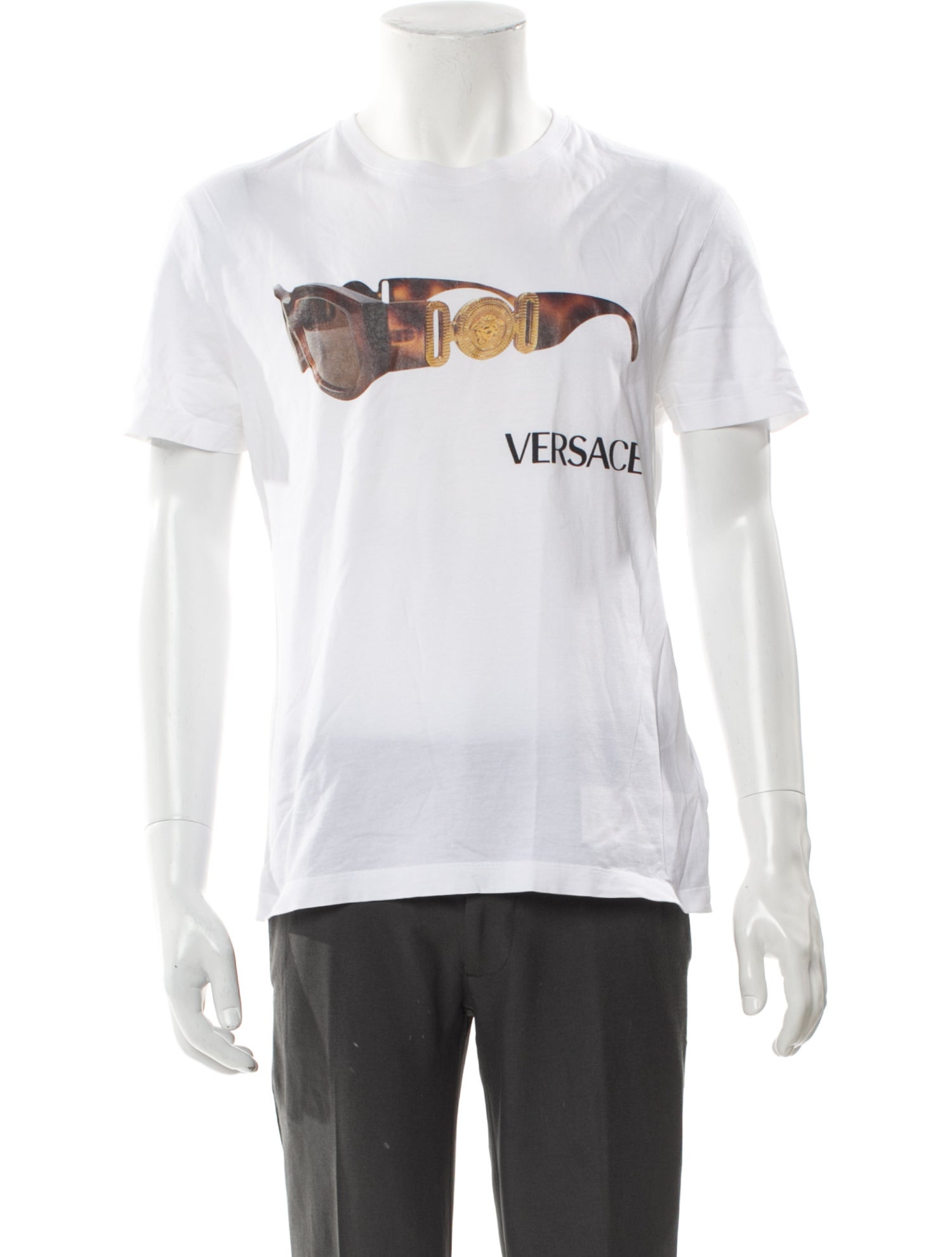 Versace Graphic Print Crew Neck T-Shirt