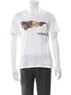 Versace Graphic Print Crew Neck T-Shirt