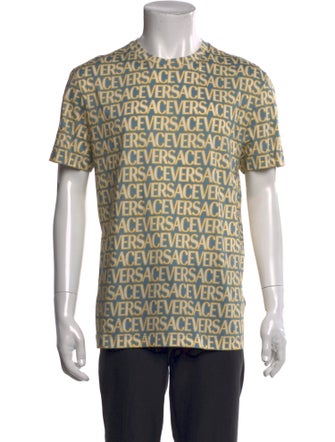 Versace Printed Crew Neck T-Shirt