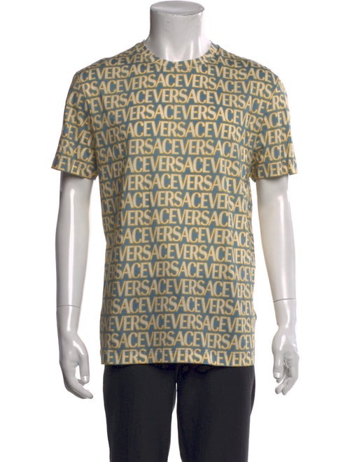 Versace Printed Crew Neck T-Shirt