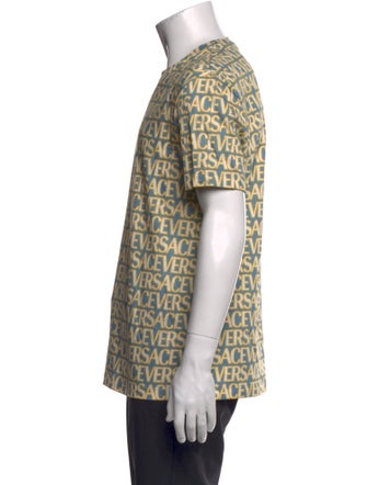 Versace Printed Crew Neck T-Shirt