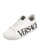 Versace Leather Graphic Print Sneakers