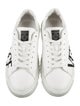 Versace Leather Graphic Print Sneakers