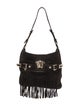 Versace Suede Shoulder Bag