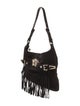 Versace Suede Shoulder Bag