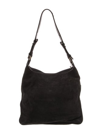 Versace Suede Shoulder Bag