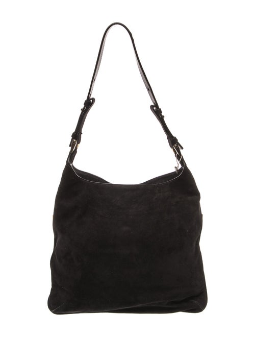 Versace Suede Shoulder Bag