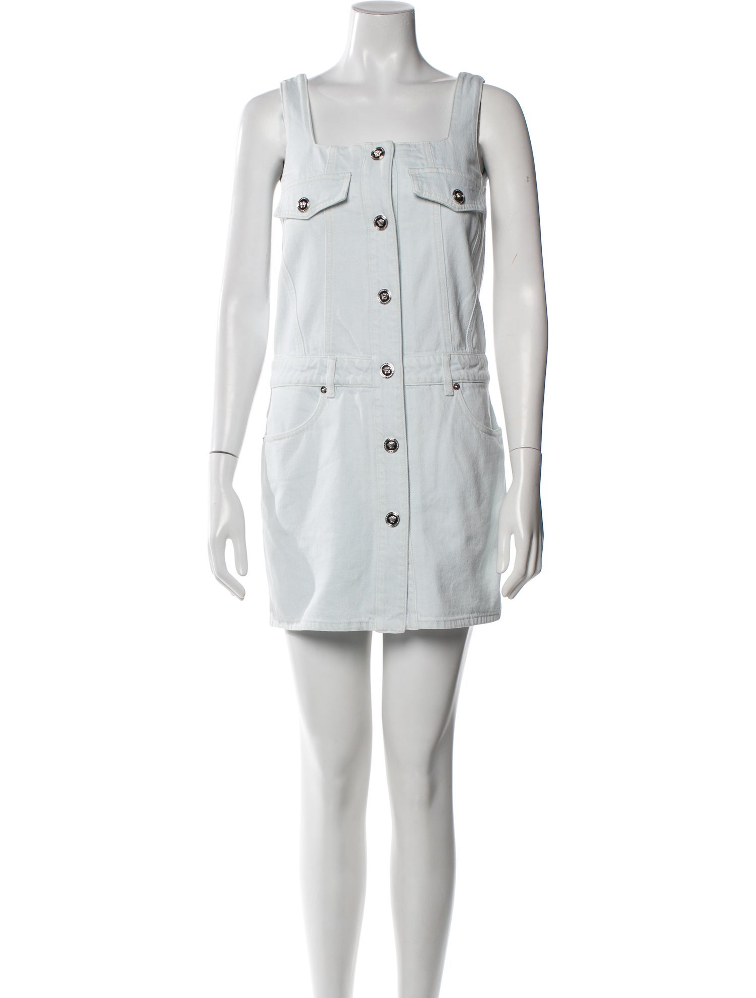 Versace Square Neckline Mini Dress