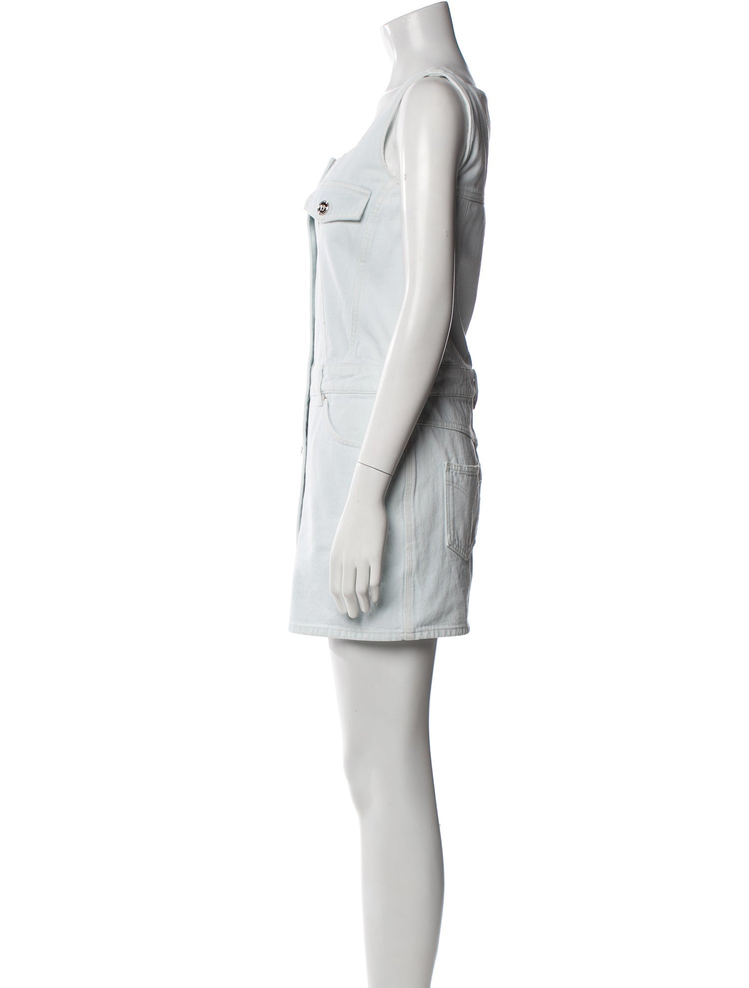 Versace Square Neckline Mini Dress