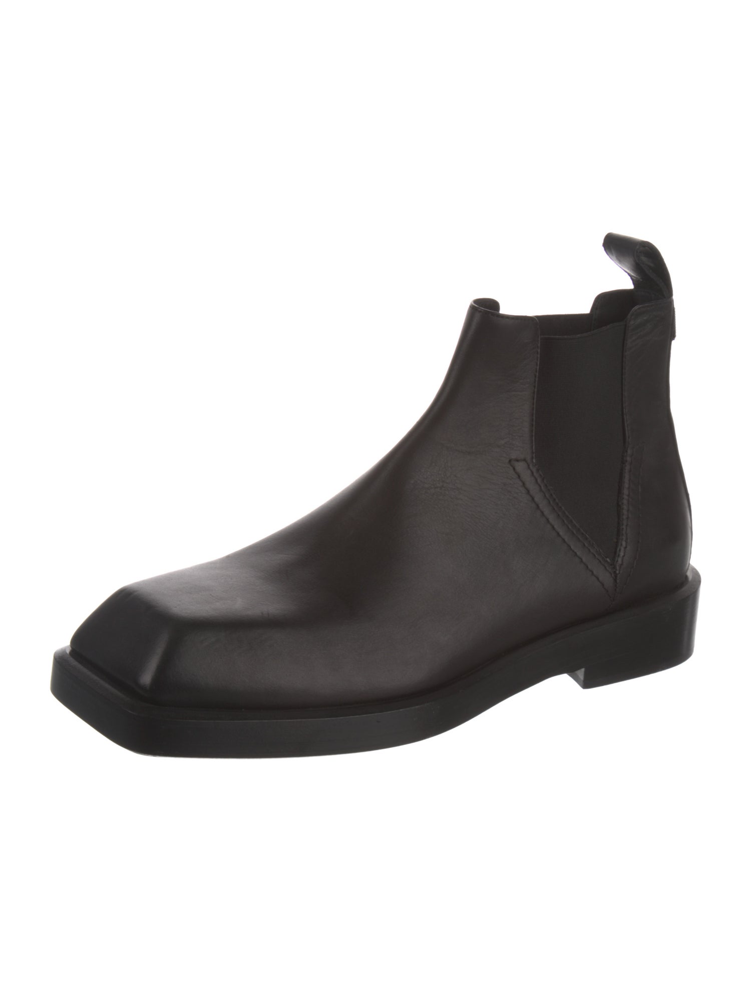 Versace Medusa Insignia Leather Chelsea Boots