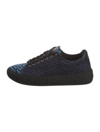 Versace Canvas Printed Sneakers