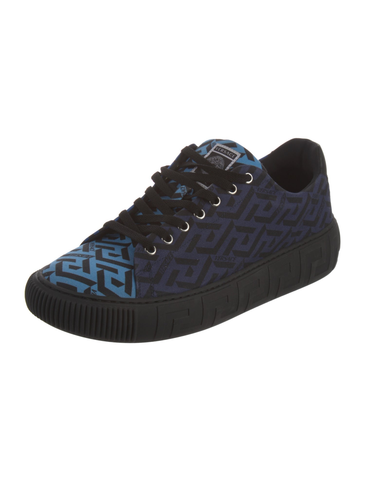 Versace Canvas Printed Sneakers