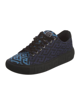 Versace Canvas Printed Sneakers