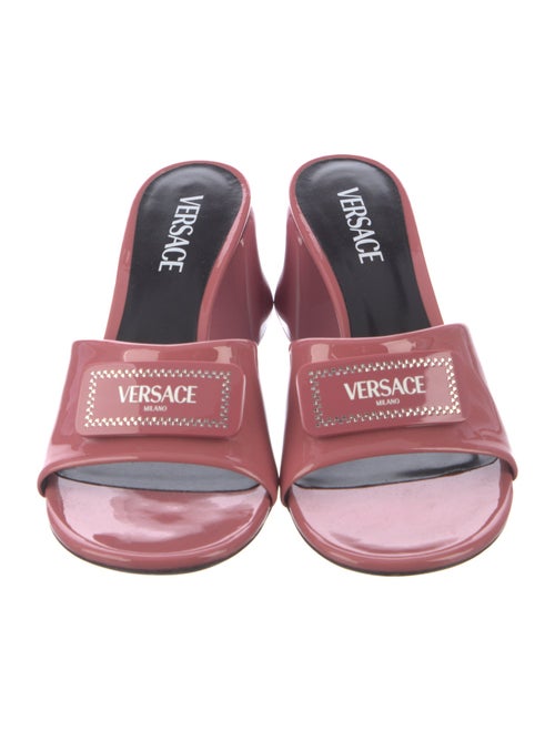Versace Medusa Insignia Leather Slides