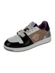 Versace Leather Colorblock Pattern Sneakers