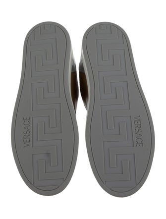 Versace Leather Colorblock Pattern Sneakers