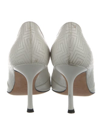 Versace Medusa Insignia Leather Pumps