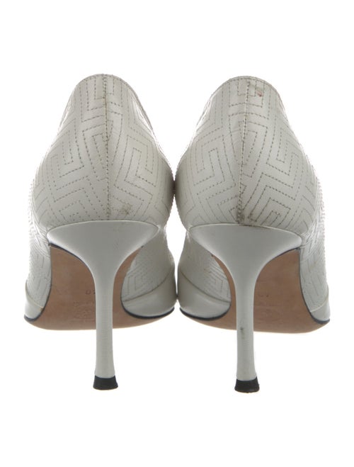 Versace Medusa Insignia Leather Pumps