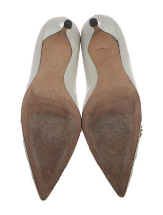 Versace Medusa Insignia Leather Pumps