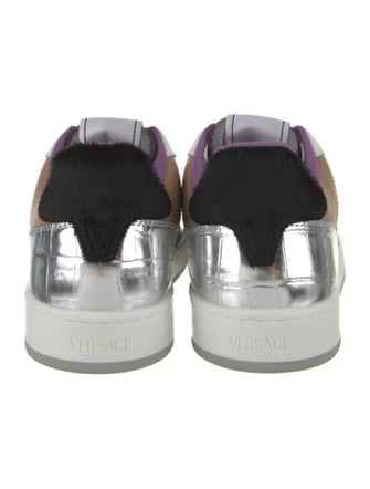 Versace Leather Printed Sneakers
