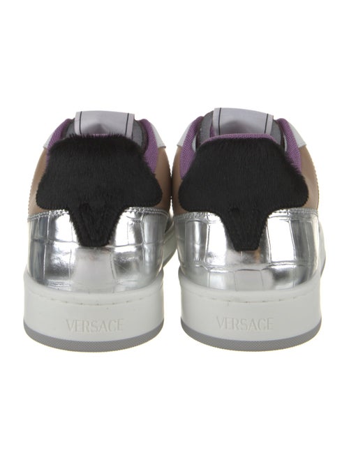 Versace Leather Printed Sneakers