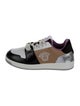 Versace Leather Colorblock Pattern Sneakers