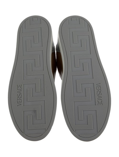 Versace Leather Colorblock Pattern Sneakers