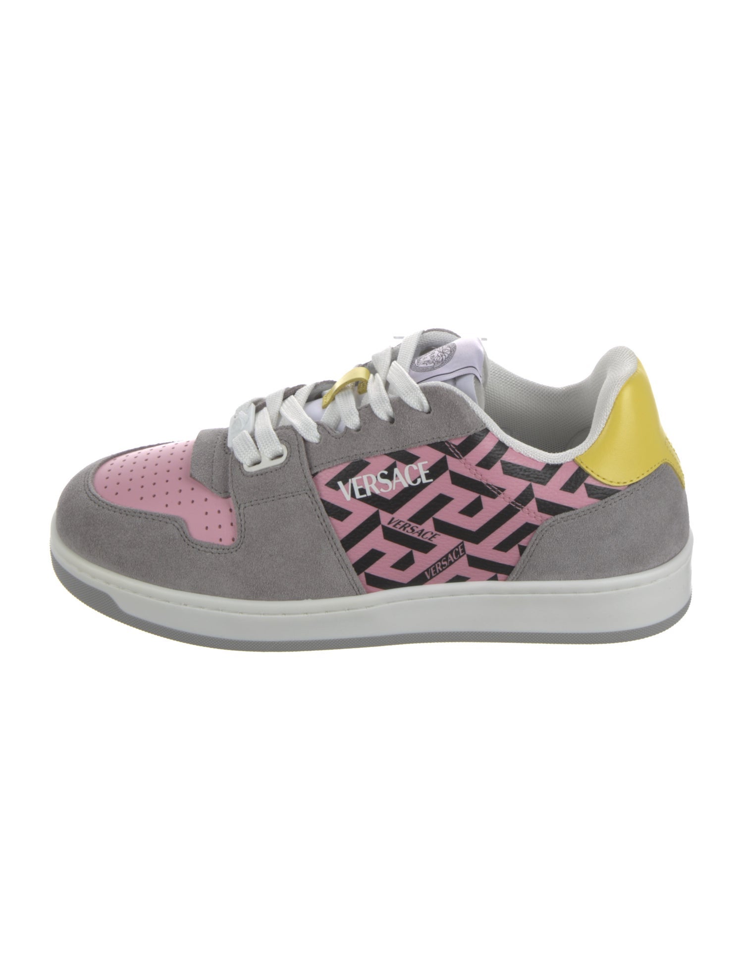 Versace Leather Trim Embellishment Sneakers
