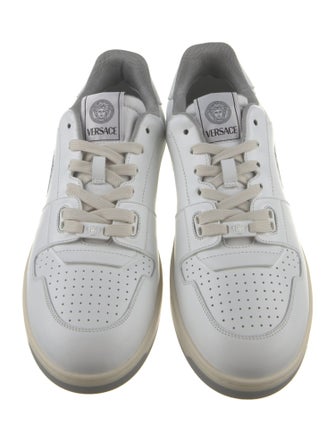 Versace Leather Printed Sneakers