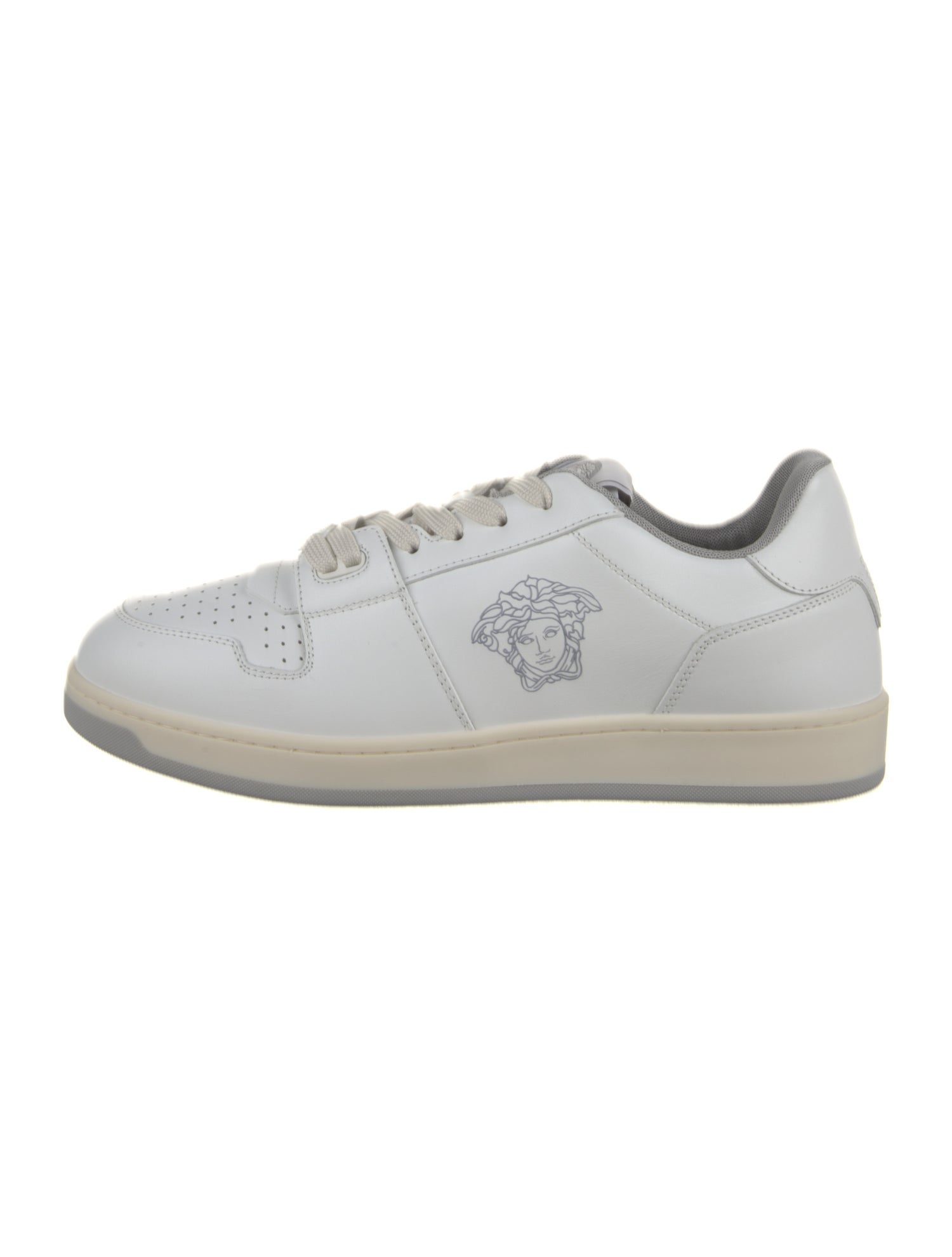 Versace Leather Printed Sneakers
