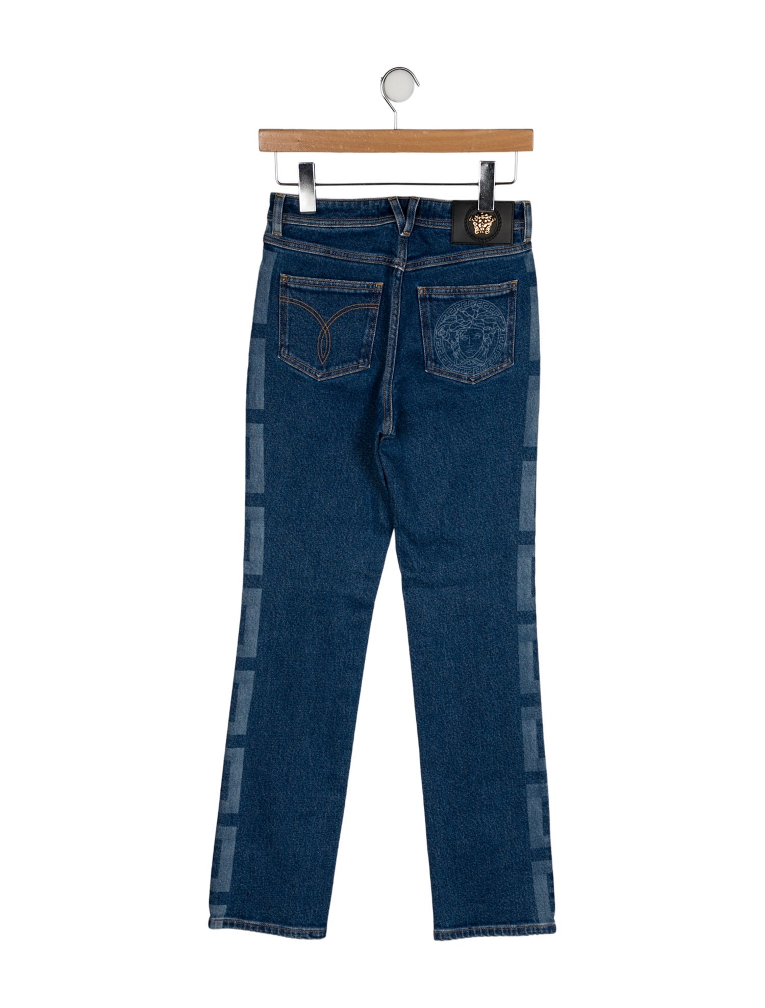 Versace Mid-Rise Straight Leg Jeans