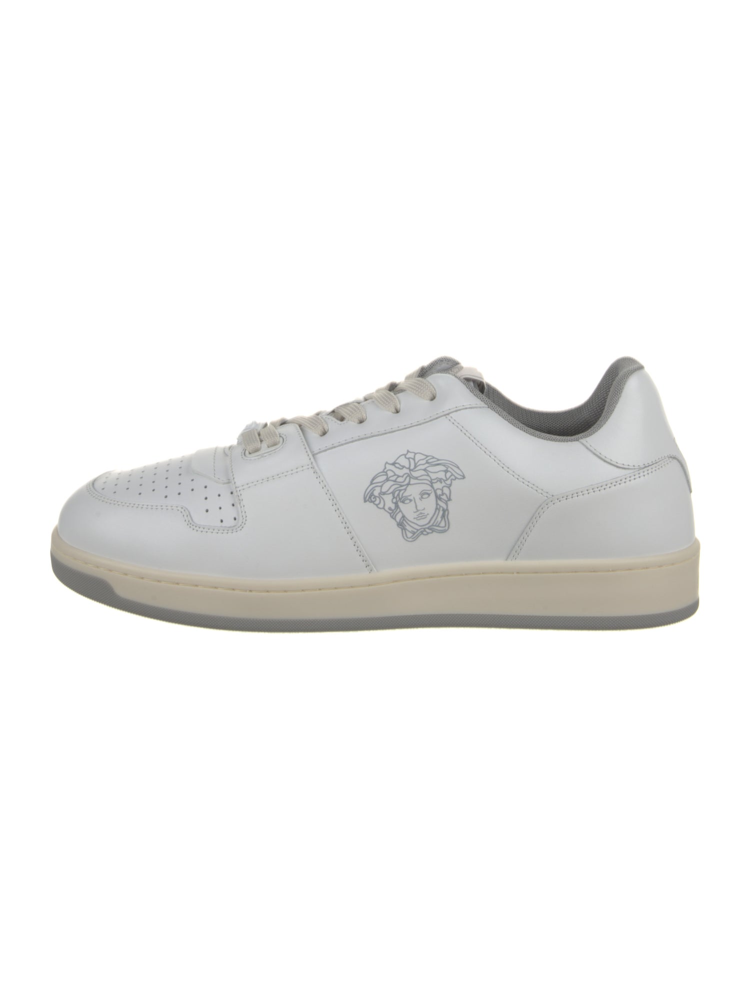 Versace Leather Printed Sneakers