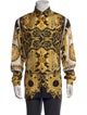 Versace Silk Floral Print Shirt