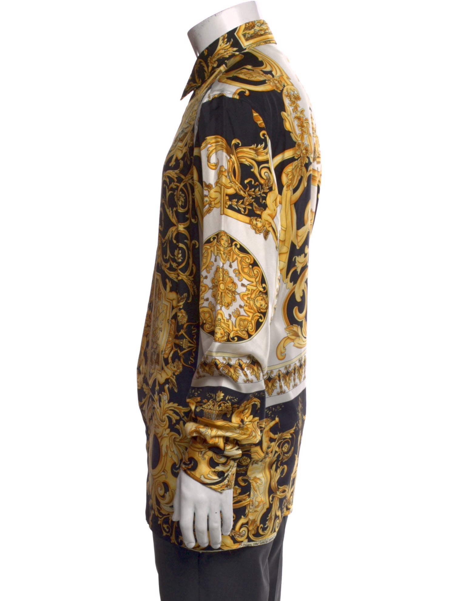 Versace Silk Floral Print Shirt