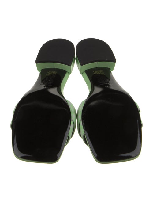 Versace Leather Trim Embellishment Slides