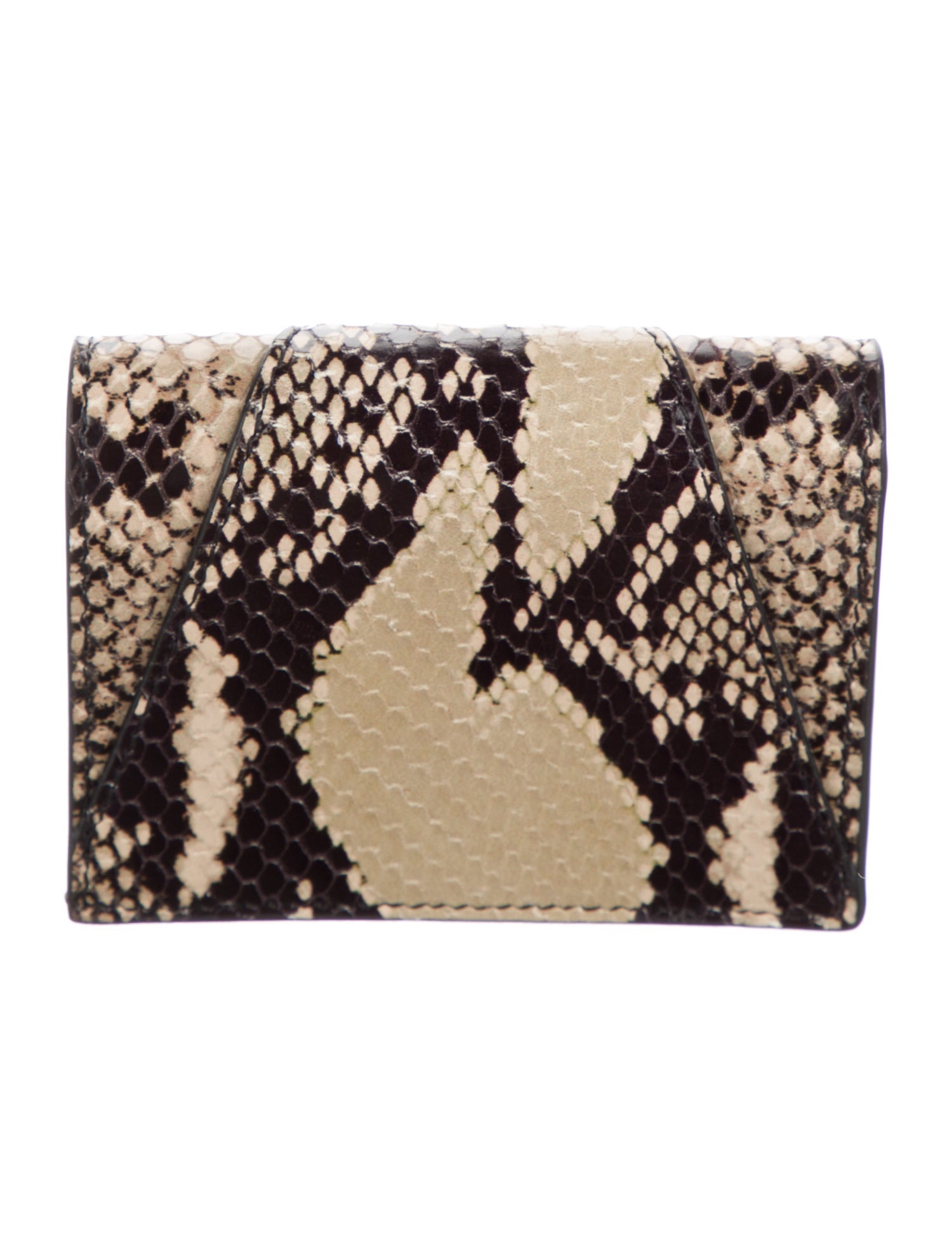 Versace Snakeskin Animal Print Wallet