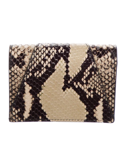 Versace Snakeskin Animal Print Wallet