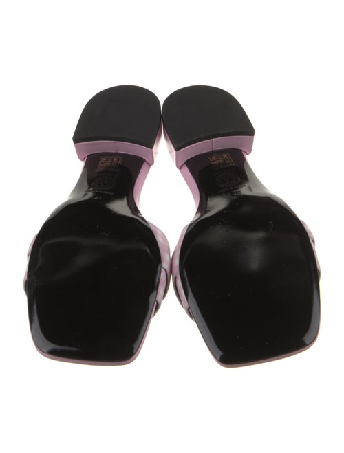 Versace Leather Trim Embellishment Slides