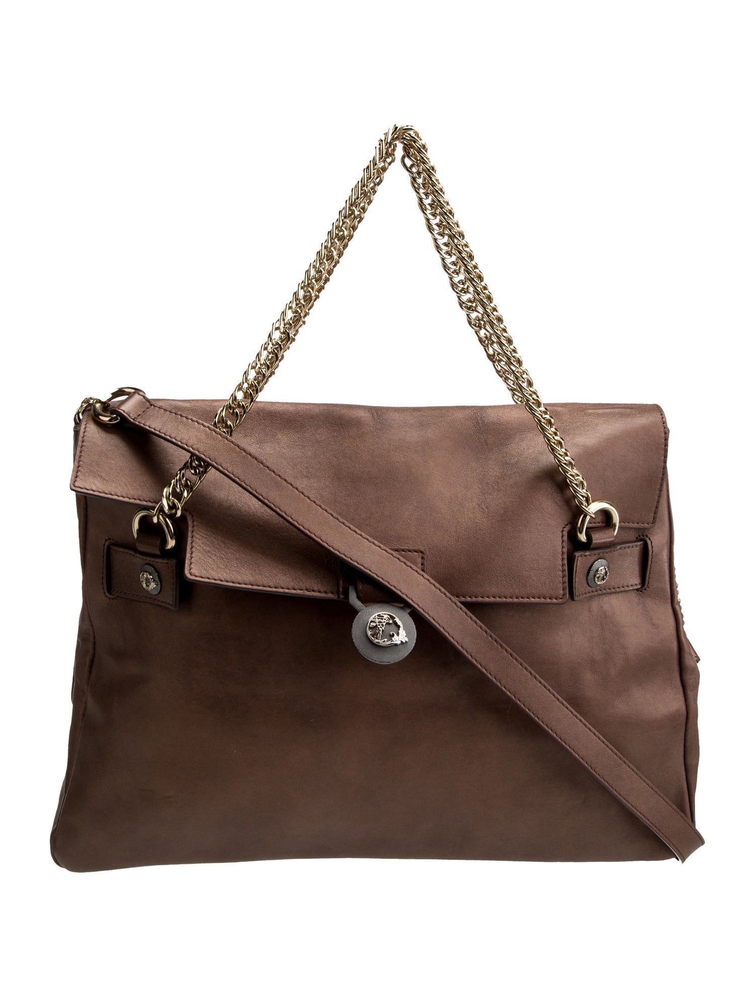 Versace Collection Leather Shoulder Bag