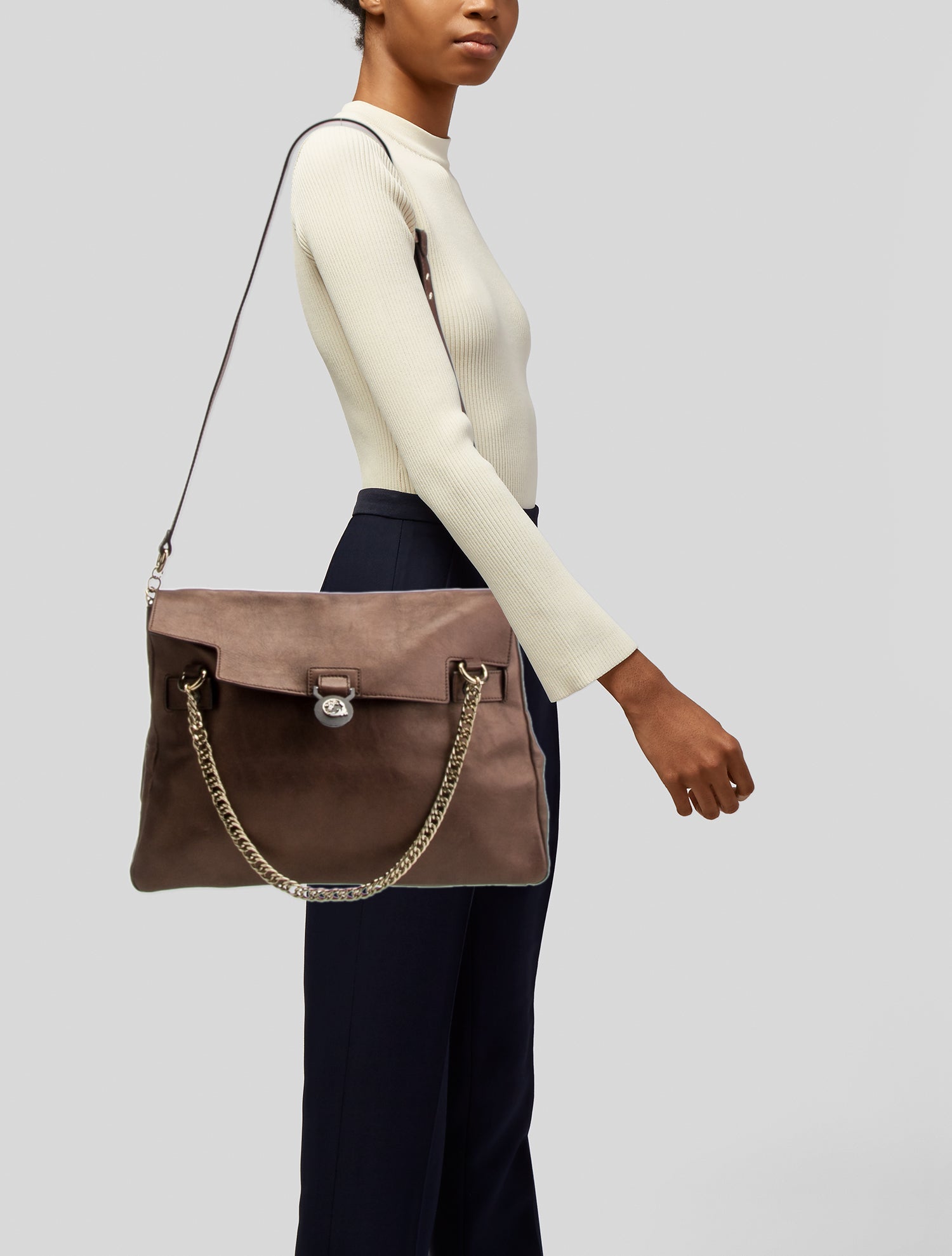 Versace Collection Leather Shoulder Bag